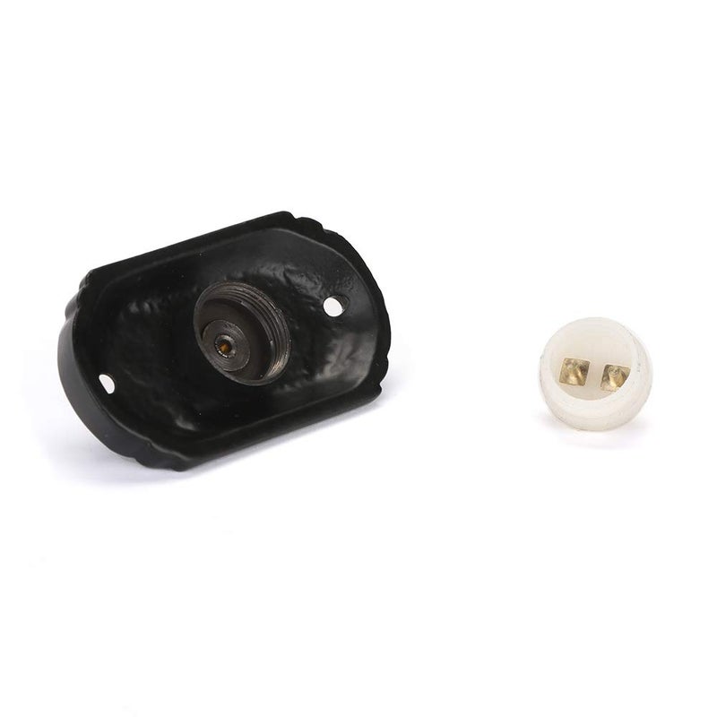 A29 Black Powder Coated Cast Iron Doorbell Button â€“ 2 5/8" x 1 1/2" â€“ Recess Mount, Antique Design, Wired for Two-Wire Chimes, Weather Resistant, Easy DIY Installation - Image 4